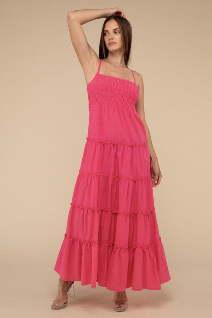 The802Gypsy-GYPSYFOX Dresses/Casual ❤️GYPSY FOX - Tiered Cami Maxi Dress by ZENANA