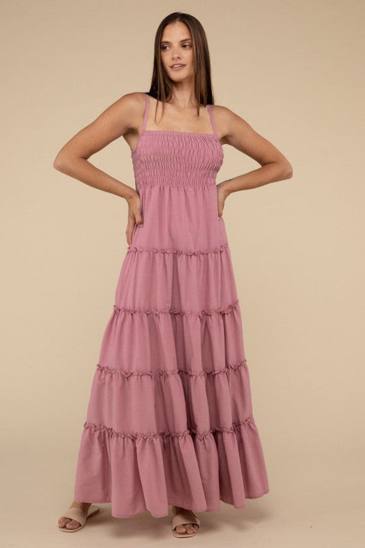 The802Gypsy-GYPSYFOX Dresses/Casual ❤️GYPSY FOX - Tiered Cami Maxi Dress by ZENANA