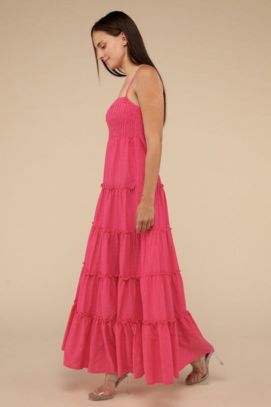 The802Gypsy-GYPSYFOX Dresses/Casual ❤️GYPSY FOX - Tiered Cami Maxi Dress by ZENANA