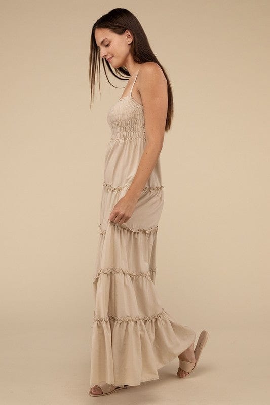 The802Gypsy-GYPSYFOX Dresses/Casual ❤️GYPSY FOX - Tiered Cami Maxi Dress by ZENANA
