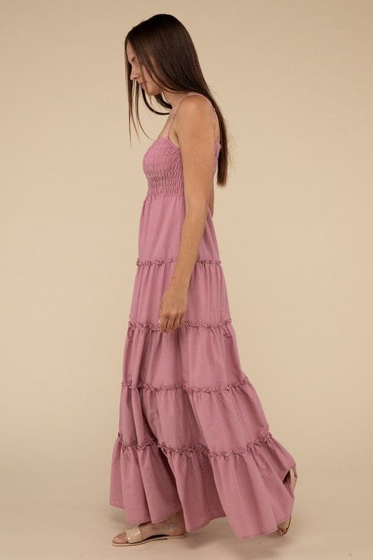 The802Gypsy-GYPSYFOX Dresses/Casual ❤️GYPSY FOX - Tiered Cami Maxi Dress by ZENANA