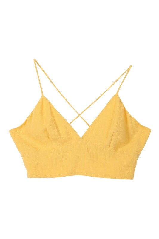 The802Gypsy-GYPSYFOX Tops/Tank Tops Yellow / S ❤️GYPSY FOX - Trendy Crop Tank Top by Lilou