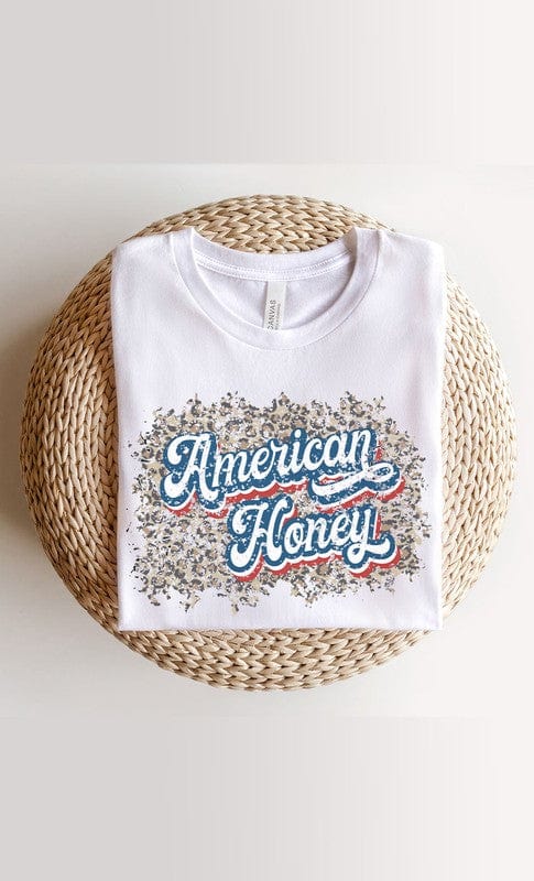 Kissed Apparel shirts and tops White / XXL ❤️GYPSY FOX-Vintage American Honey Leopard Plus Graphic Tee