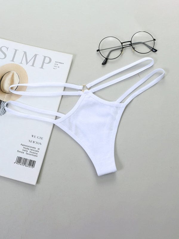 The802Gypsy clothing/underwear & socks White / M GYPSY GIRL-Bikini Thin Strap Low Waist Panties