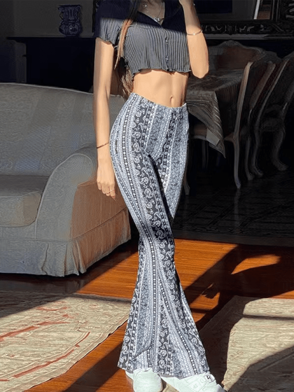 Blue gray Bottoms/Pants & Culotte with XS