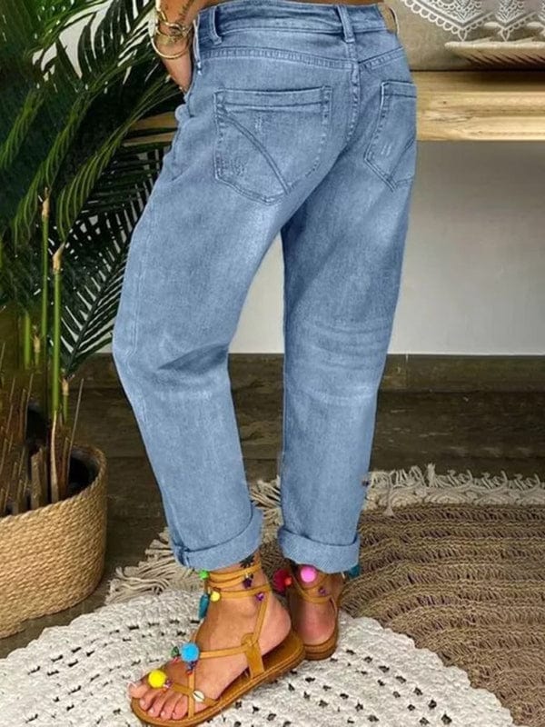 The802Gypsy-GypsyGirl Bottoms/Jeans GYPSY GIRL - Button-Down Low-Rise Loose Jeans