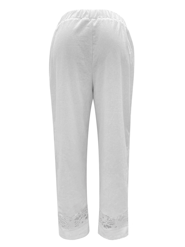 The802Gypsy-GypsyGirl Bottoms/Pants & Culotte GYPSY GIRL - Button Elastic Waist Casual Trouser Pants