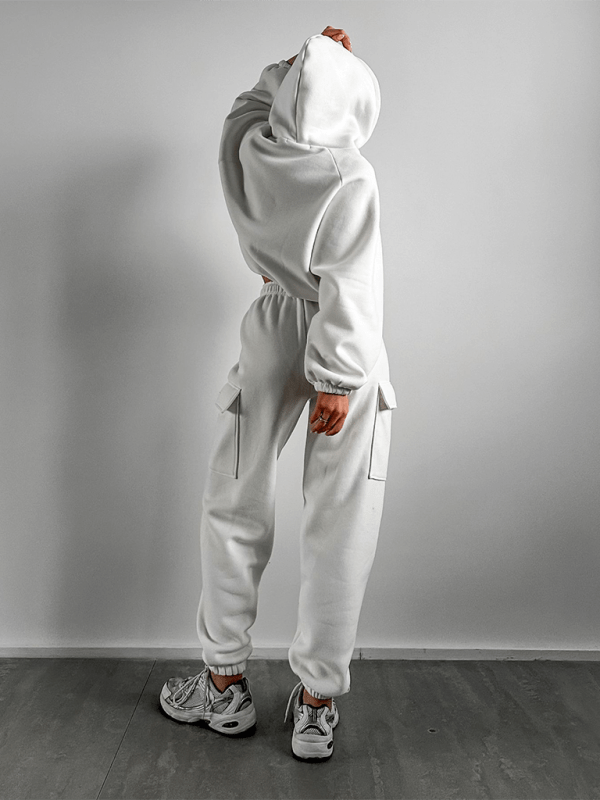 The802Gypsy-GypsyGirl Two Piece Sets/Pant Sets White / S GYPSY GIRL - Casual Sweatpants and Sweatshirt Set