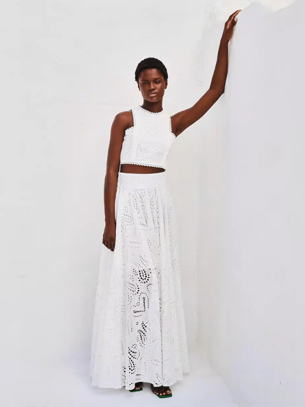 Pink Two Piece Sets/Skirts Sets with S