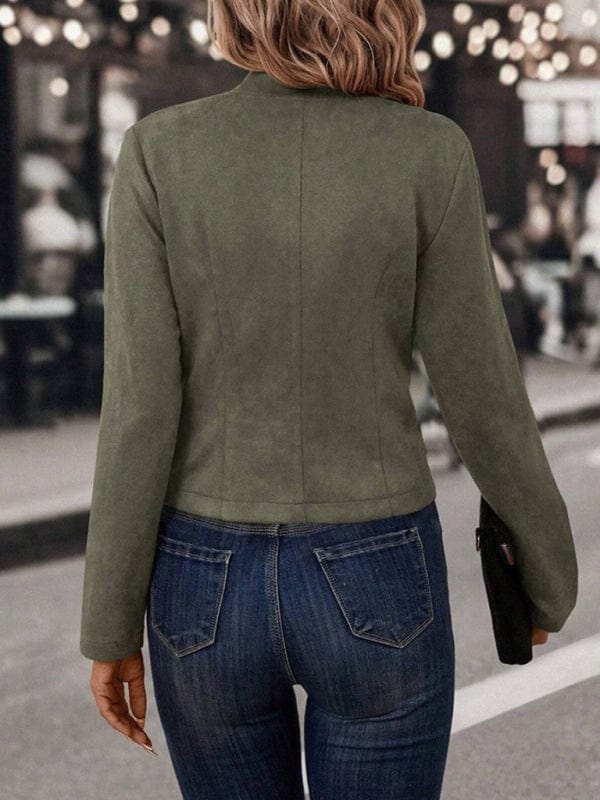 Dark Green Outerwear/Coats with S