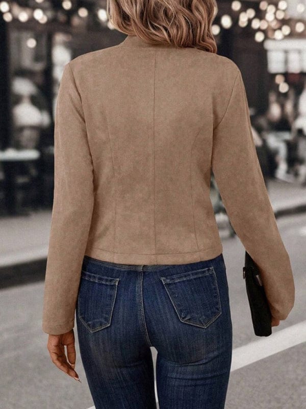 Charcoal Gray Outerwear/Coats with S