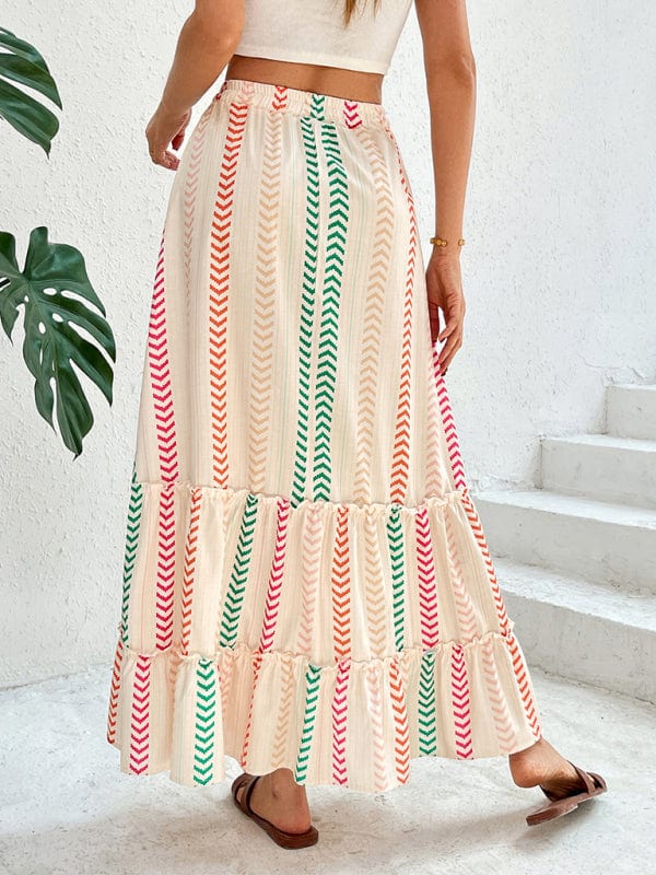The802Gypsy-GypsyGirl Bottoms/Skirts GYPSY GIRL - Elastic Bohemian Patchwork Skirt