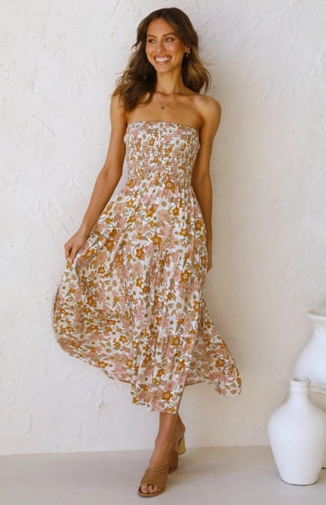 Yellow Dress/casual with S