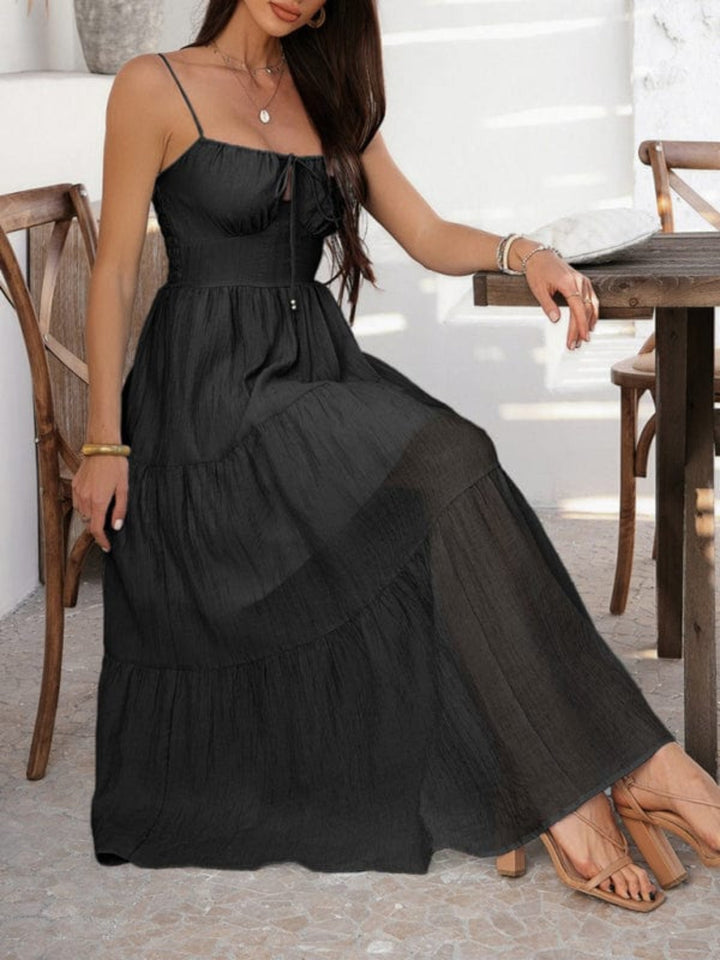 The802Gypsy-GypsyGirl Dresses/Casual Black / S GYPSY GIRL - Flowy Long Summer Dress
