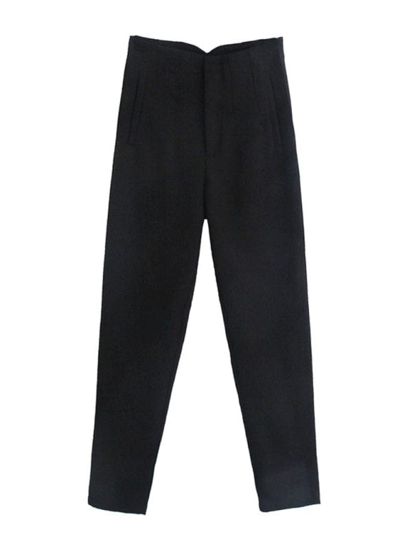 kakaclo Black / XS GYPSY GIRL - High Waist Slim Trouser Pants