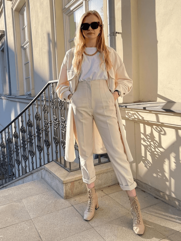kakaclo GYPSY GIRL - High Waist Slim Trouser Pants