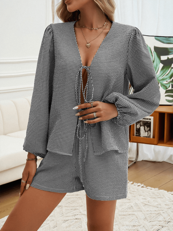 Black Two Piece Sets/Short Sets with S