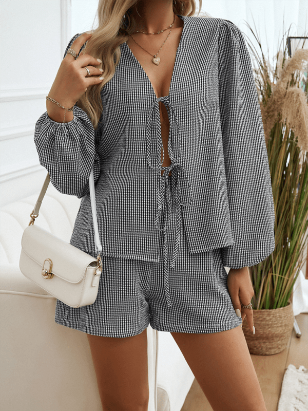 Black Two Piece Sets/Short Sets with S