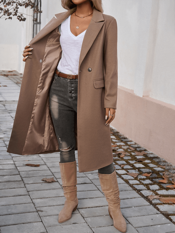 Brown Outerwear/Coats with S