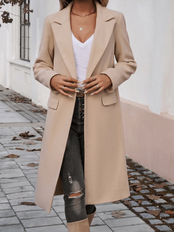 Charcoal gray Outerwear/Coats with S