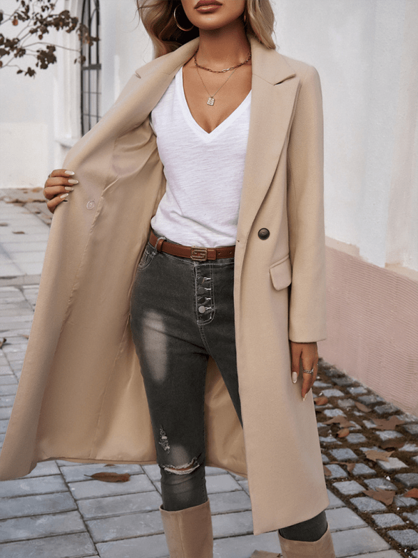 Charcoal gray Outerwear/Coats with S