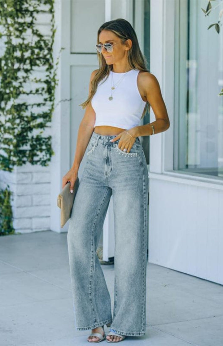 Light Denim Bottoms/Jeans with S
