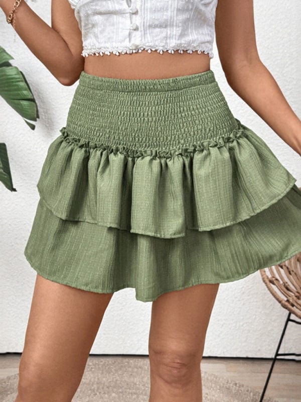 Green Skirts/Mini Skirt with S