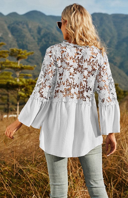 WHITE Tops/Blouses & Shirts with S