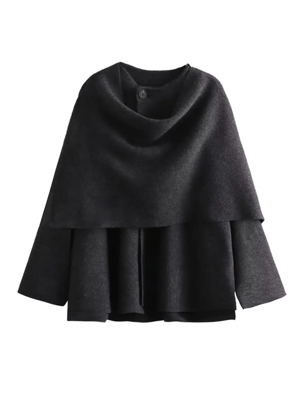 Charcoal gray Outerwear/Coats with S