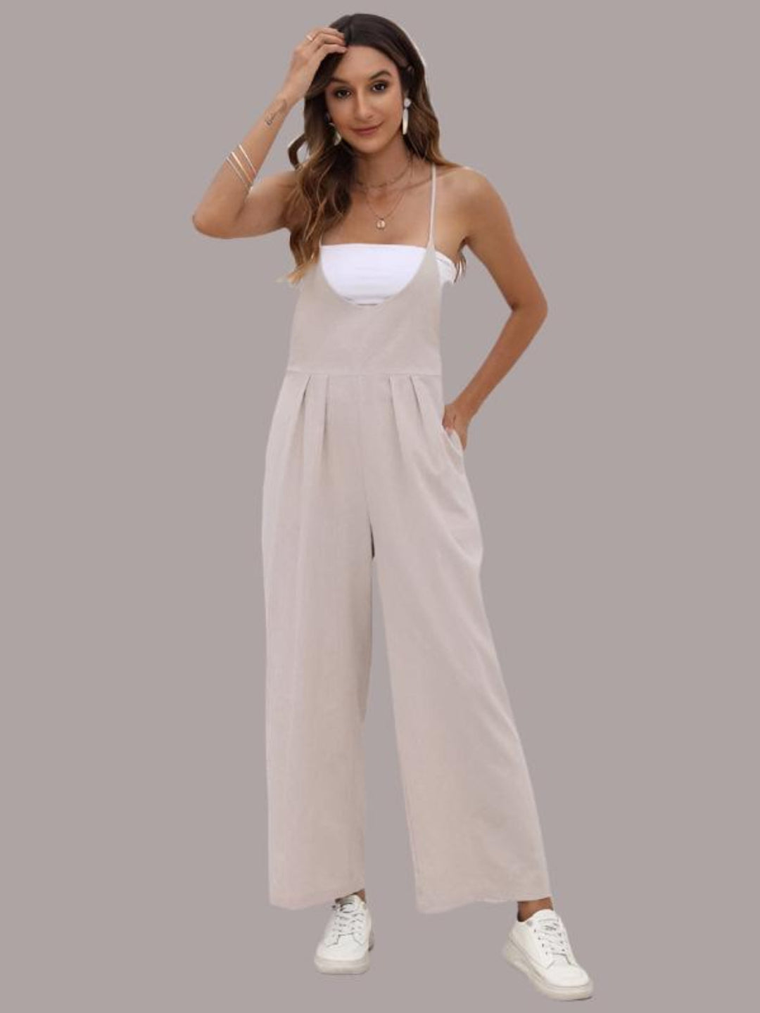 Khaki One - Piece/Jumpsuit with S
