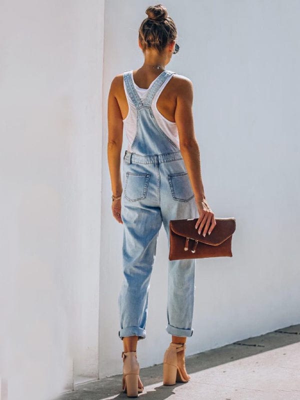 Medium Denim One - Piece/Overalls with S