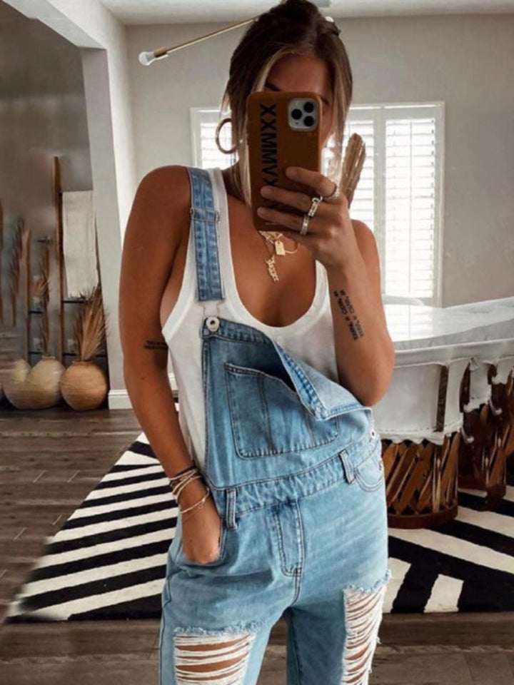 Medium Denim One - Piece/Overalls with S