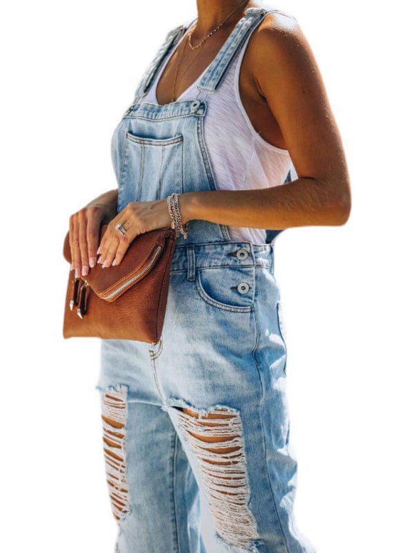 Medium Denim One - Piece/Overalls with S