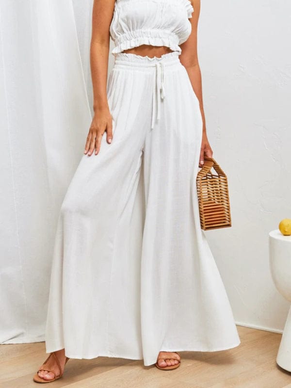 White Bottoms/Pants & Culotte with S