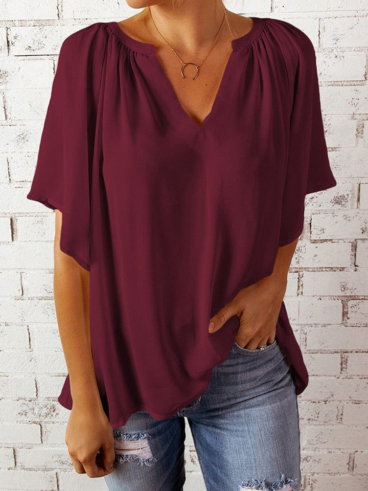 Burgundy Tops with S