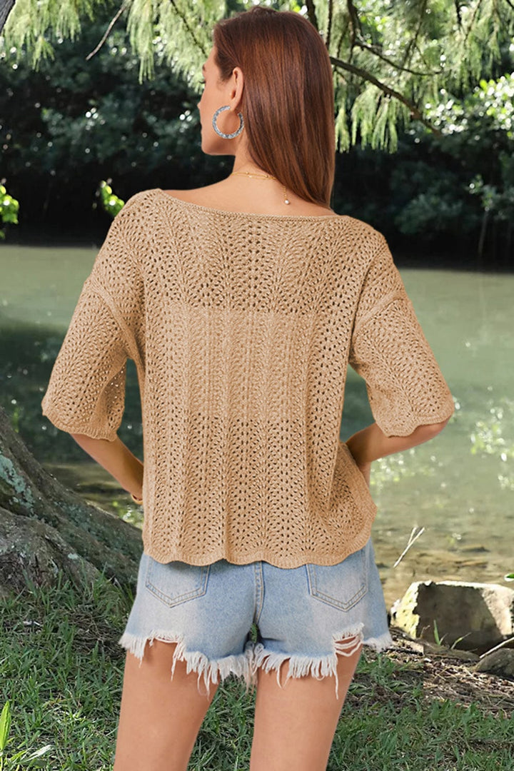 Tan shirts and tops with S