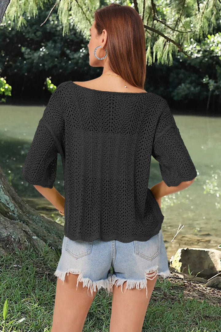 Black shirts and tops with S
