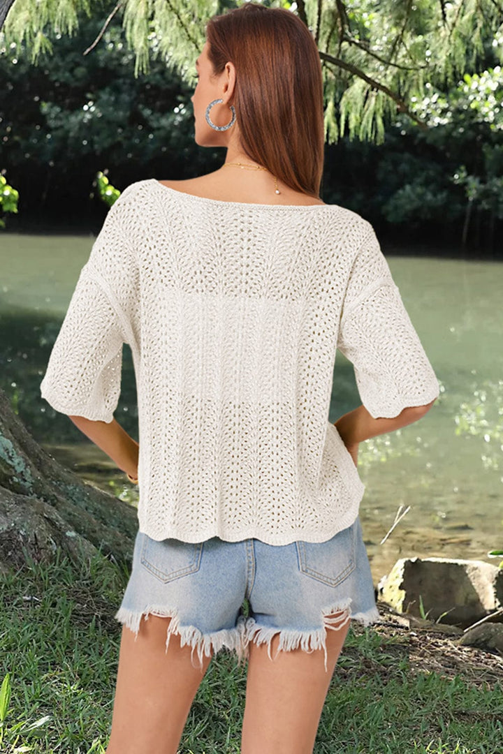 Cream shirts and tops with S