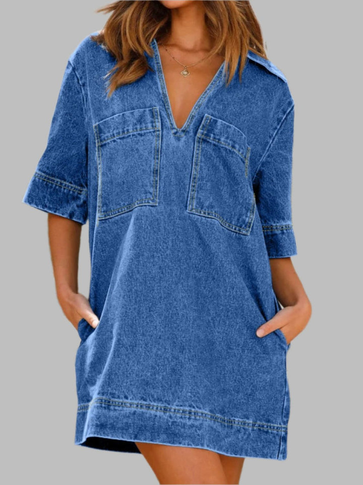 Medium Denim Dresses/Casual with S