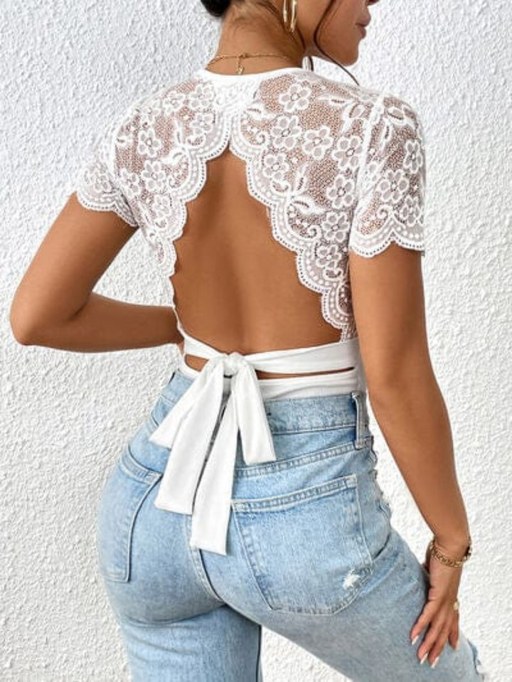 White bodysuit with S
