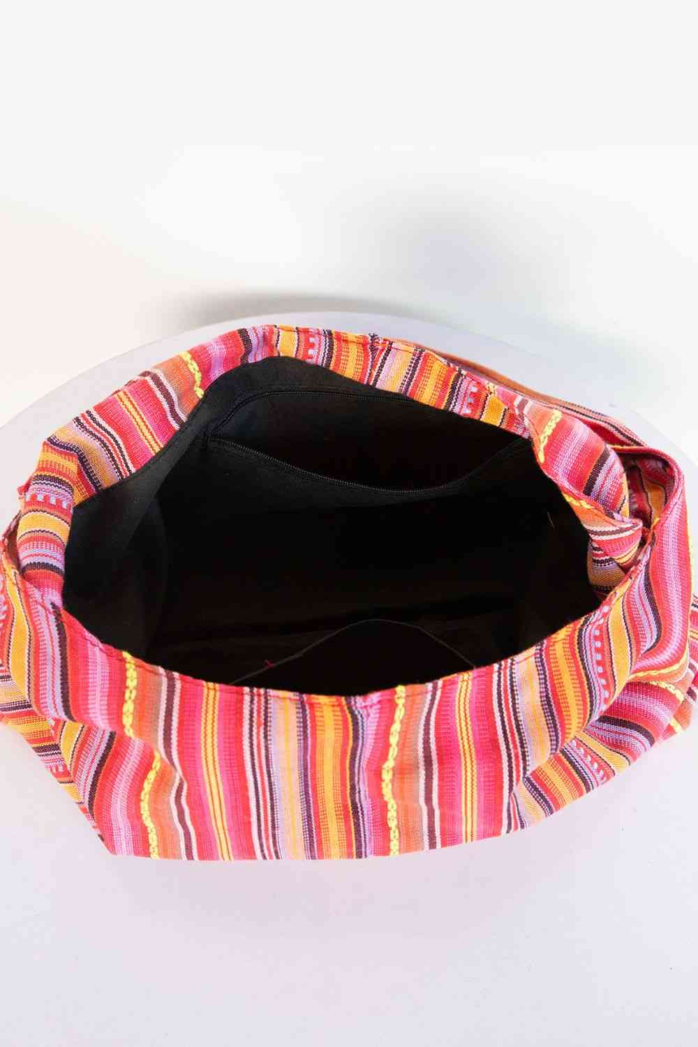 Large Canvas Boho - Chic Crossbody Bag - Trendy Handbags in Multicolor for Women | The802Gypsy