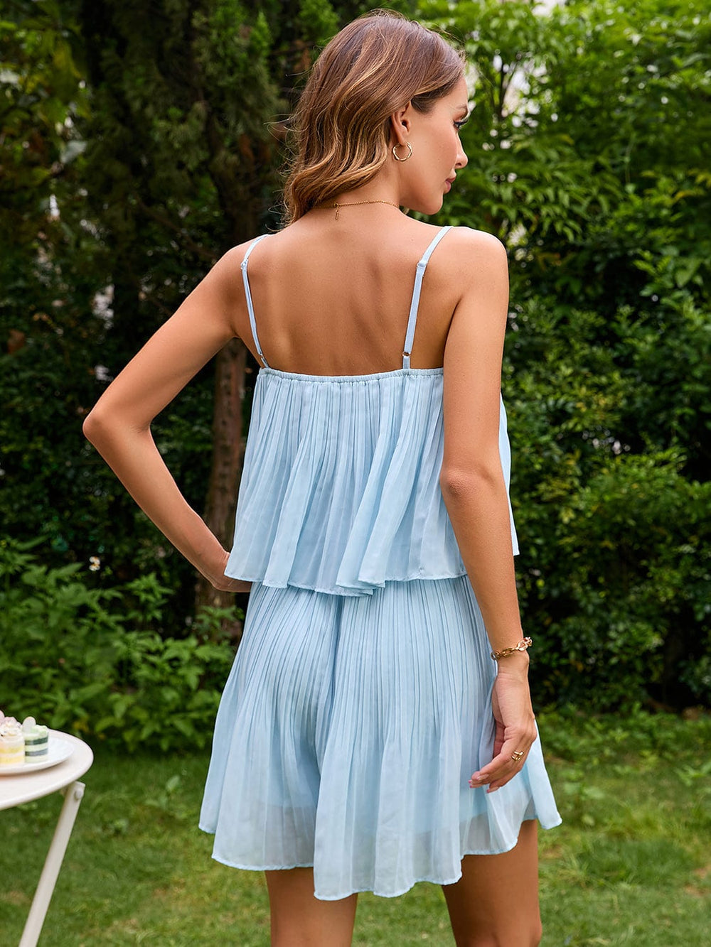Sky Blue Dress/casual with S