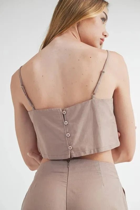 Light Mocha Two Piece Sets/Pant Sets with M