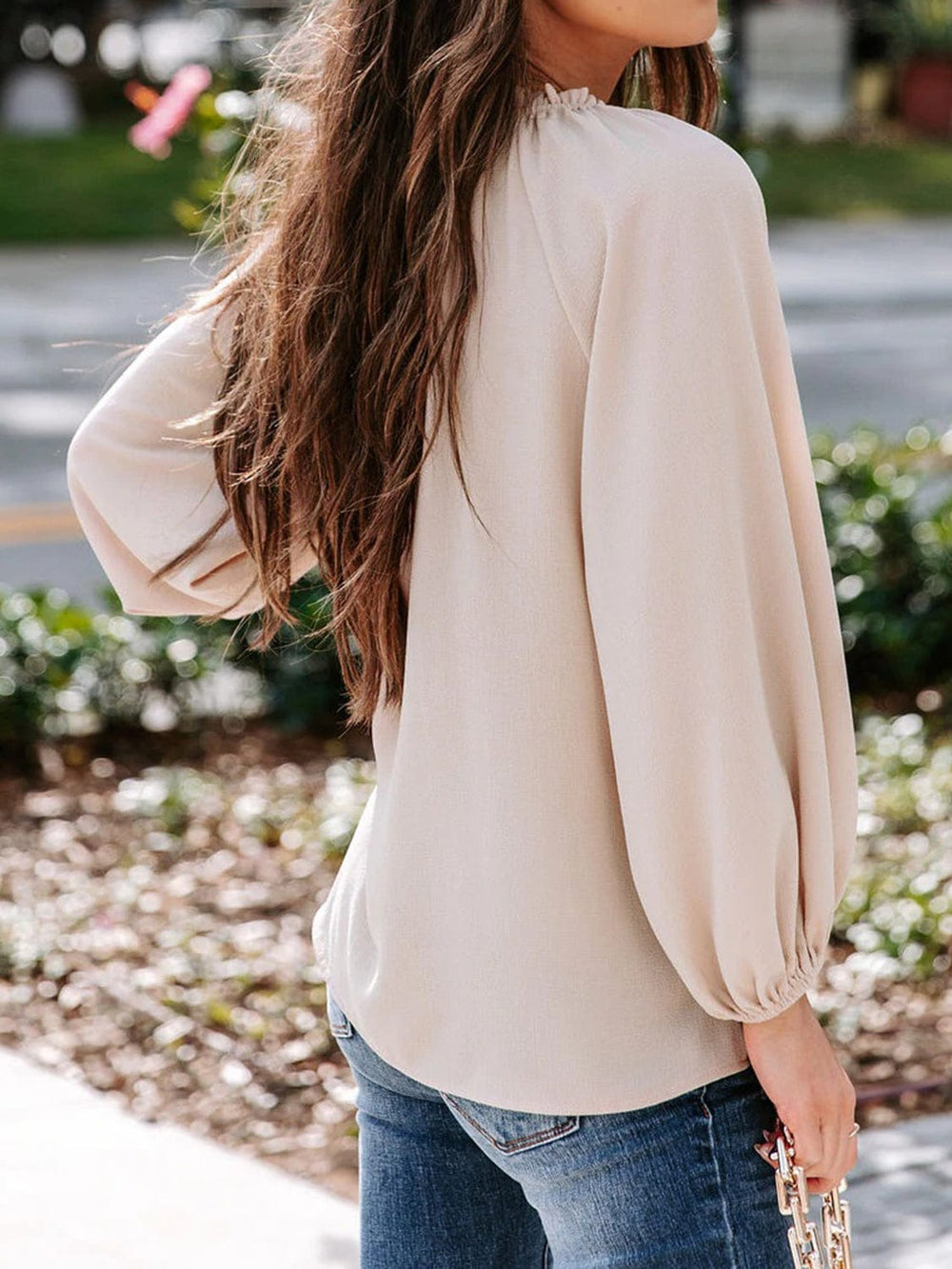 Khaki shirts and tops with S