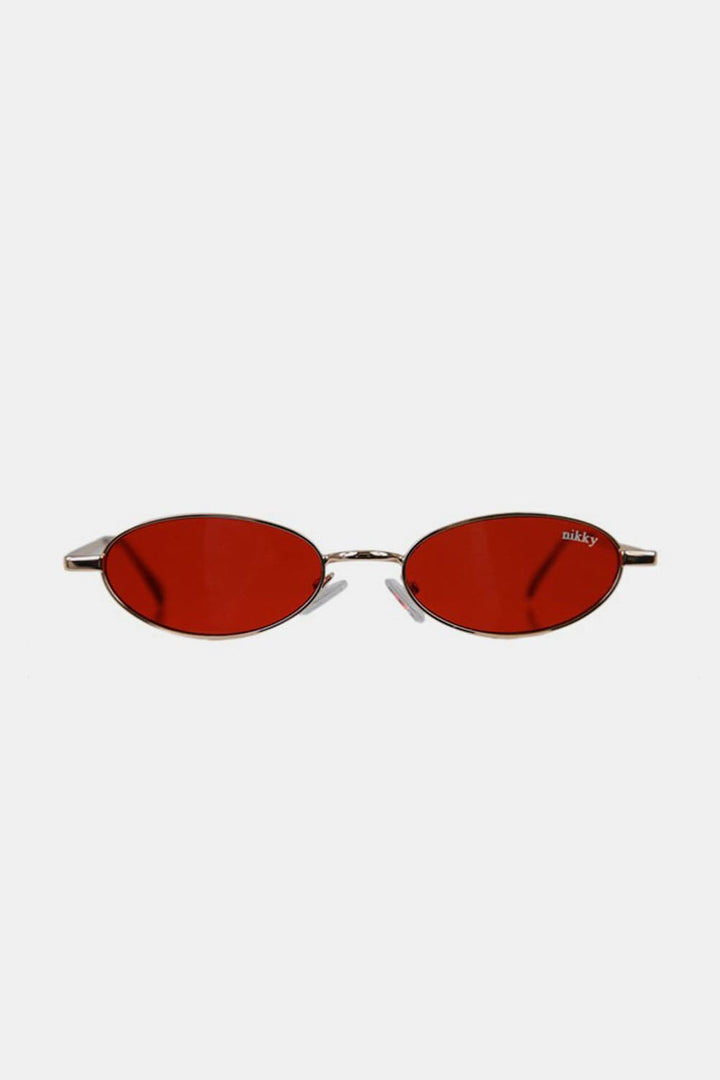 The802Gypsy-GypsyUSA Accessories/Sunglasses Red / One Size ❤️GYPSY - Metal Frame Finley Oval Sunglasses by Nicole Lee USA