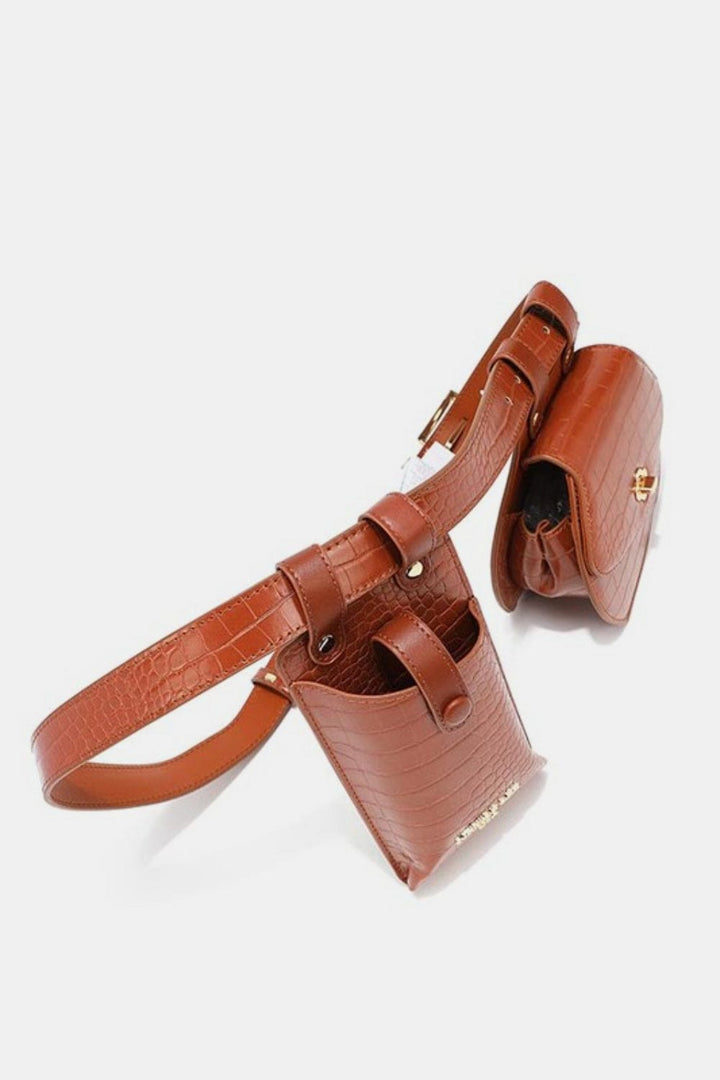 Brown Handbags, Wallets & Cases with One Size