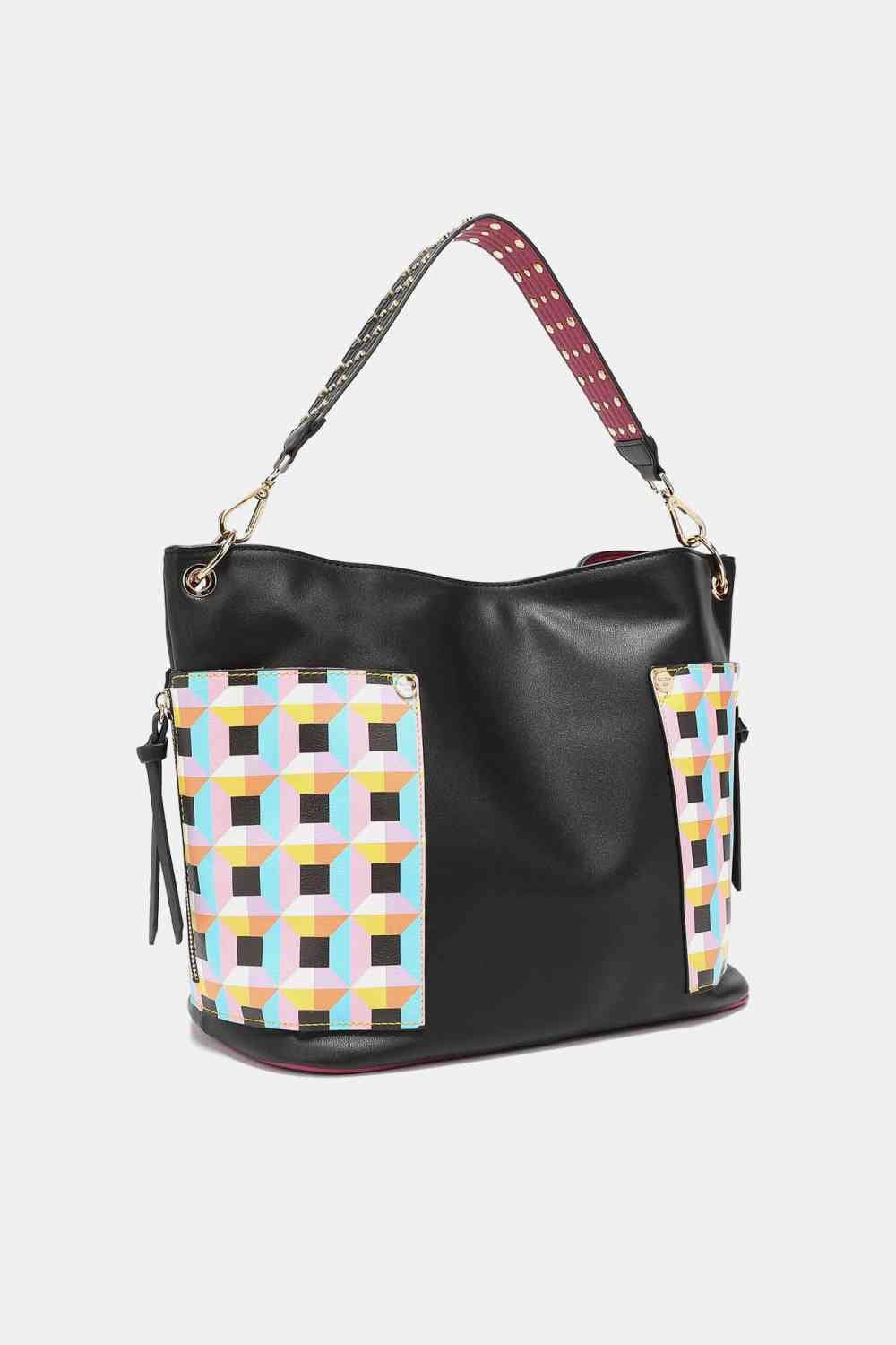 Black Handbags, Wallets & Cases with One Size