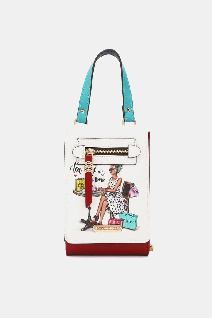 Tea Time Me Time Handbags, Wallets & Cases with One Size
