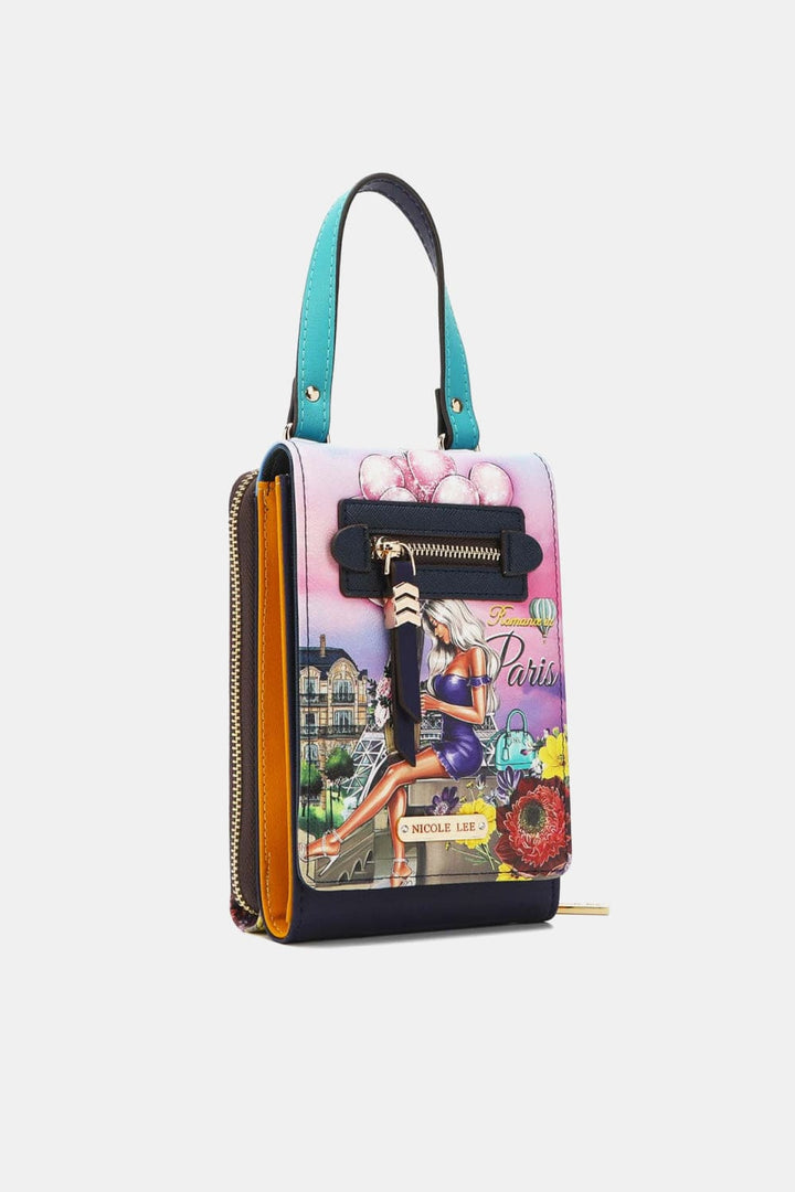 Romance In Paris Handbags, Wallets & Cases with One Size