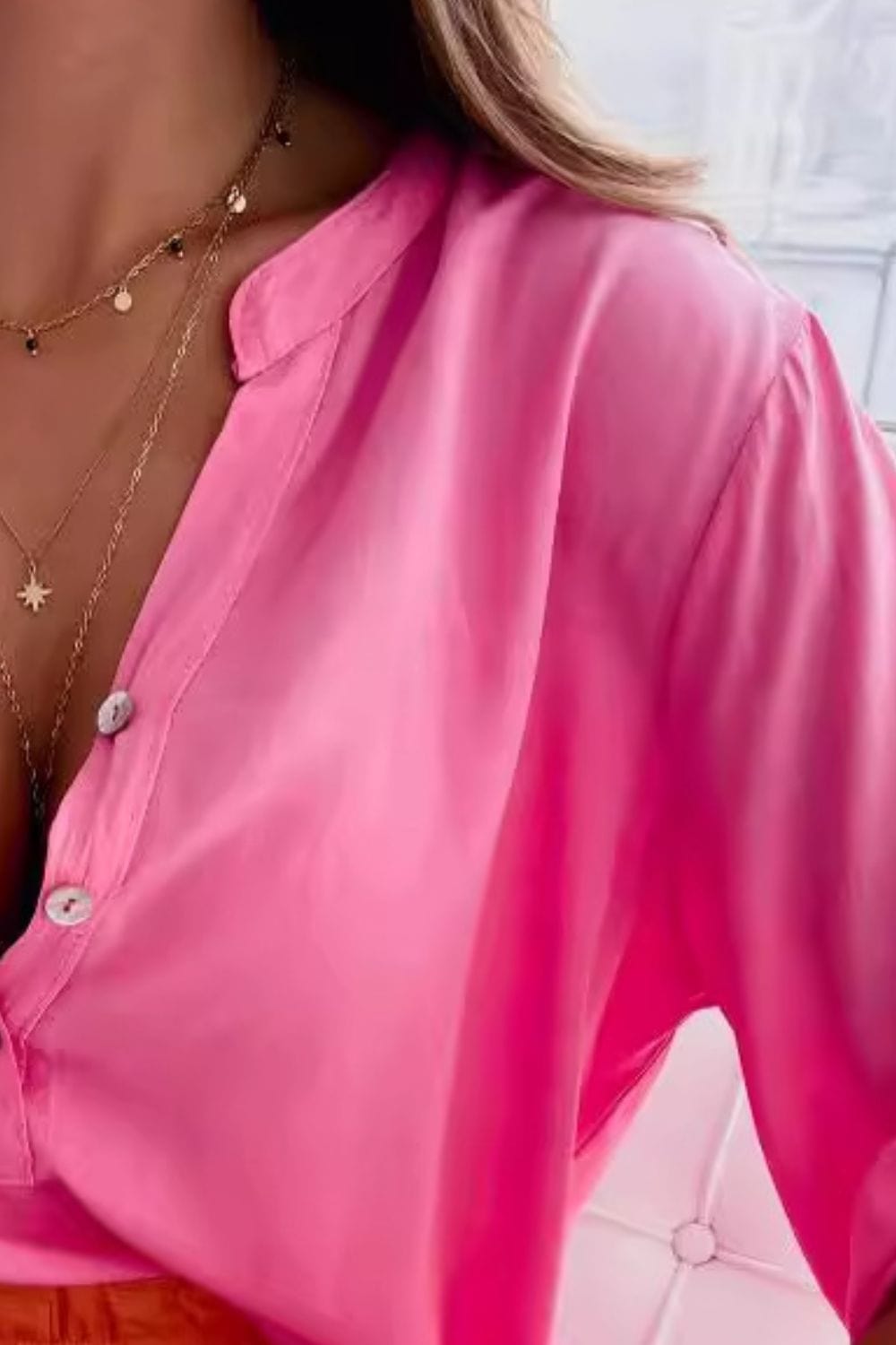 Pink shirts and tops with S